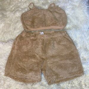 Fluffy pajama set